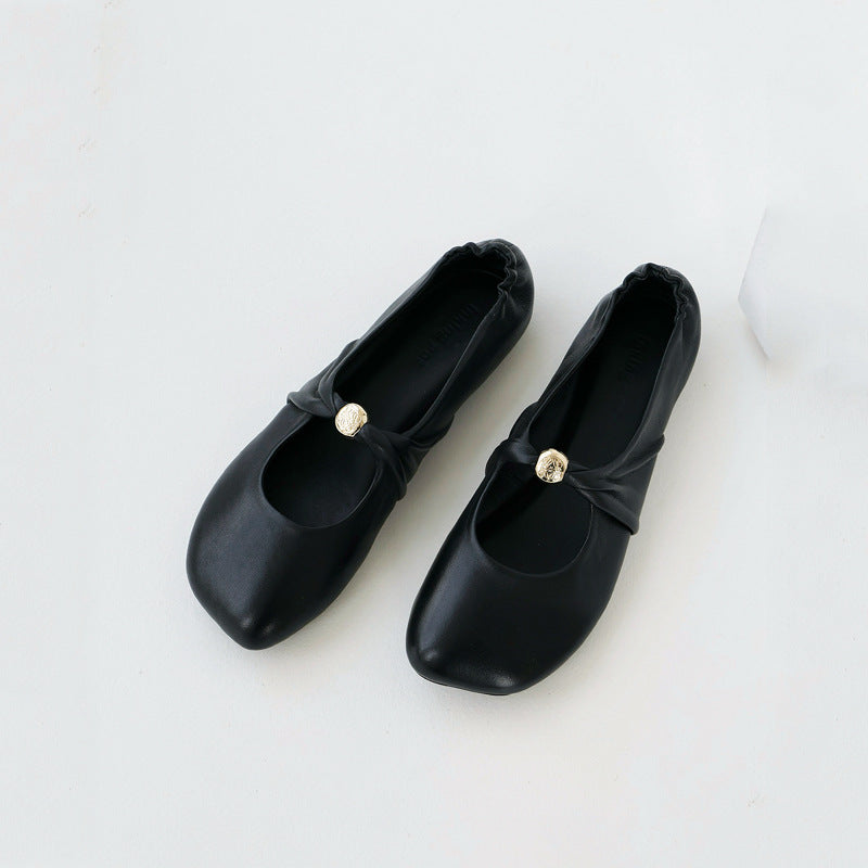 Damen Ballerinas mit dekorativem Schleifenakzent und lässigem Schnitt R&B