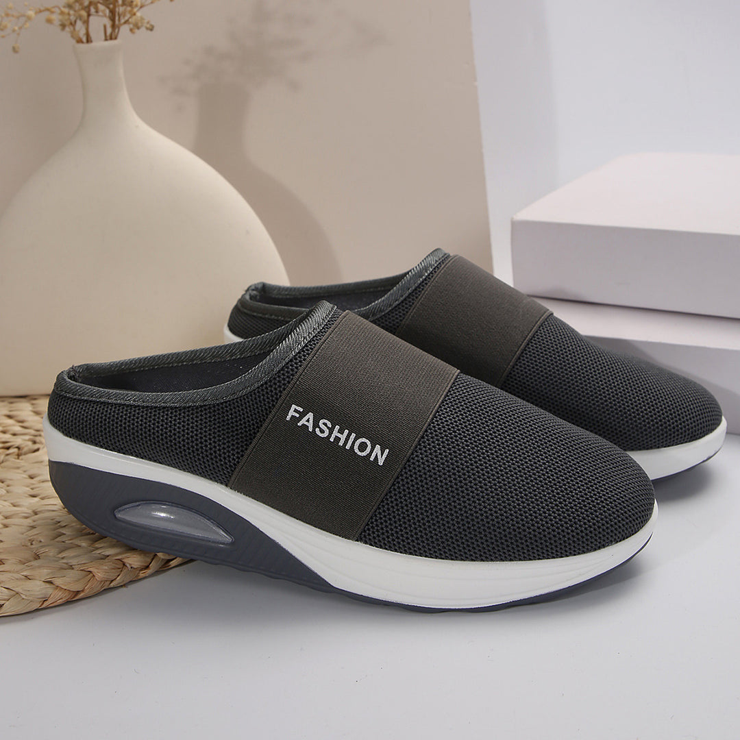 Damen Komfortable Slipper mit atmungsaktivem Obermaterial R&B