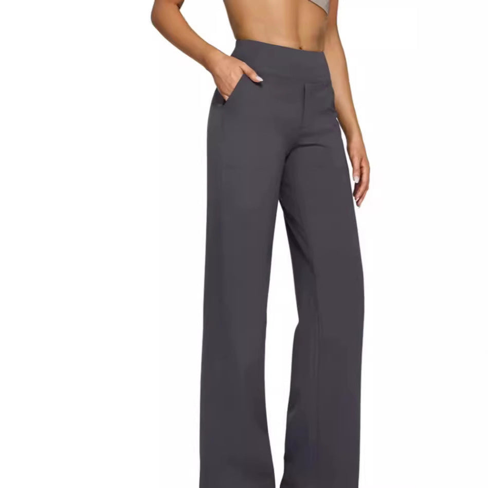 Damen Weitgeschnittene Lounge-Hose mit elastischem Bund R&B