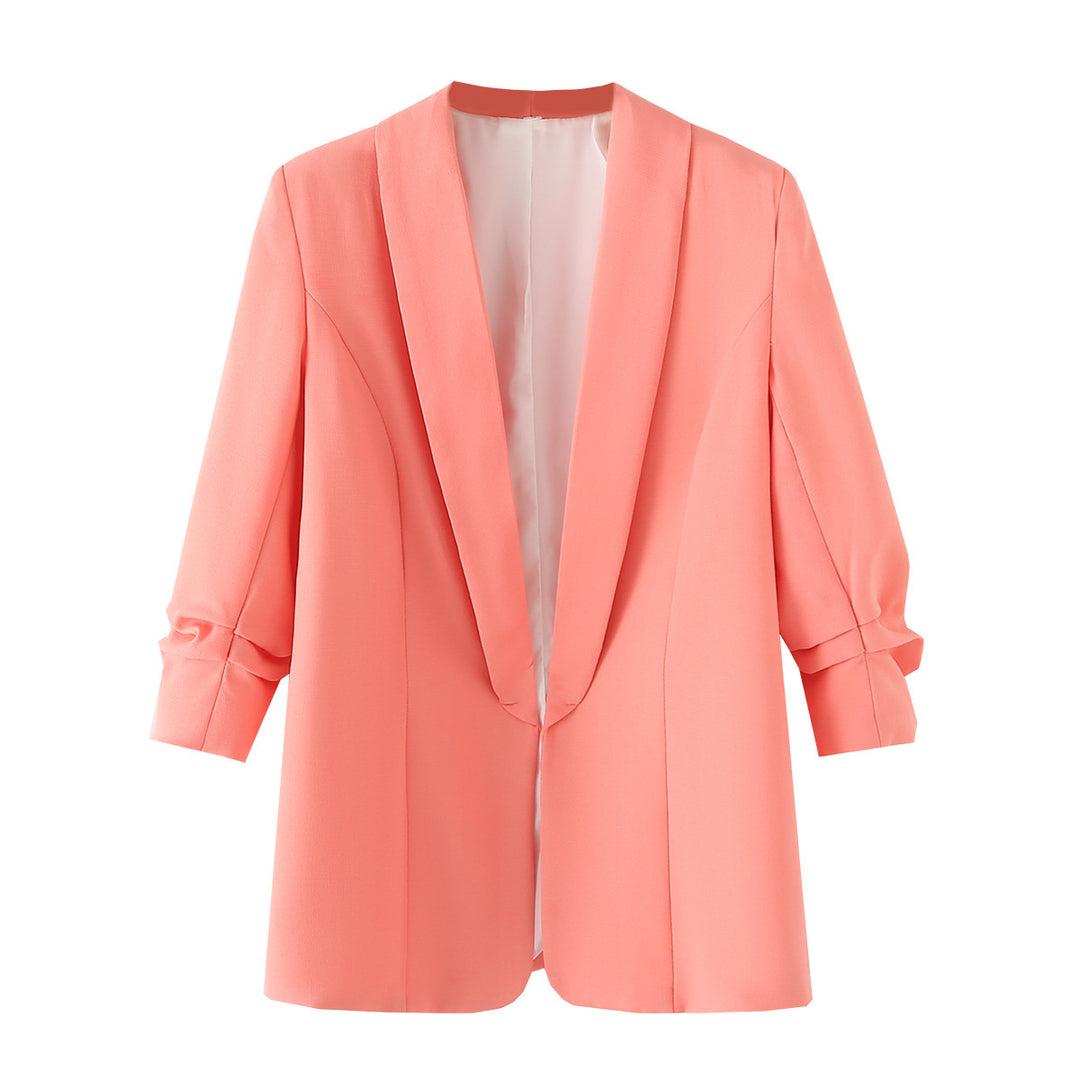 Damen Oversize Blazer ohne Verschluss R&B