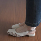 Damen Slingback-Pumps mit modischem Riemendetail und bequemer Fußbettgestaltung