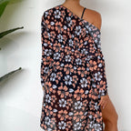 Damen Strandcover-Up mit floralem Design und eleganter Transparenz R&B
