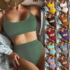 Damen Triangel-Bikini mit strukturierter Textur R&B