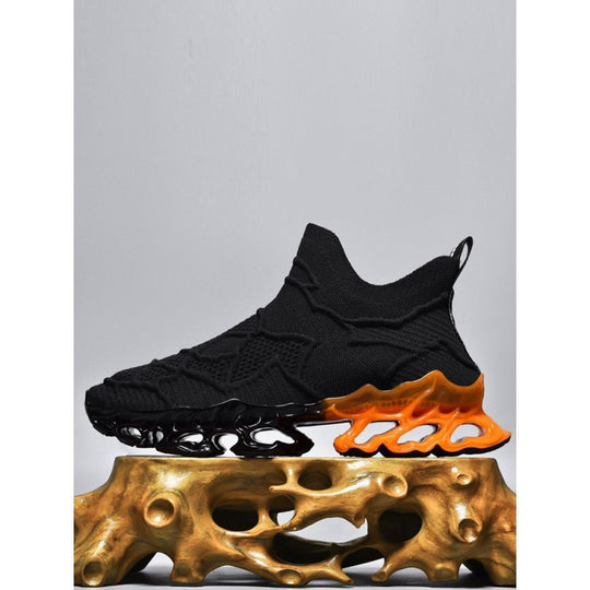 Damen Sportliche Strick-Sneaker mit rutschfester Sohle und innovativer Dämpfungstechnologie R&B