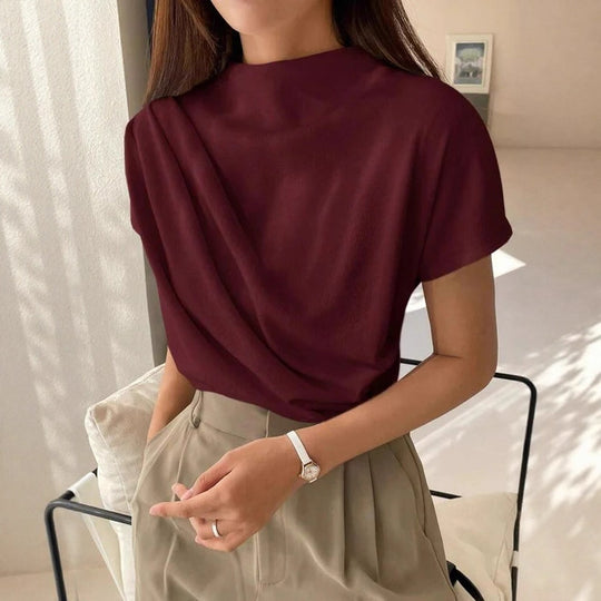 Damen Elegantes und lässiges Oberteil mit drapiertem Design R&B