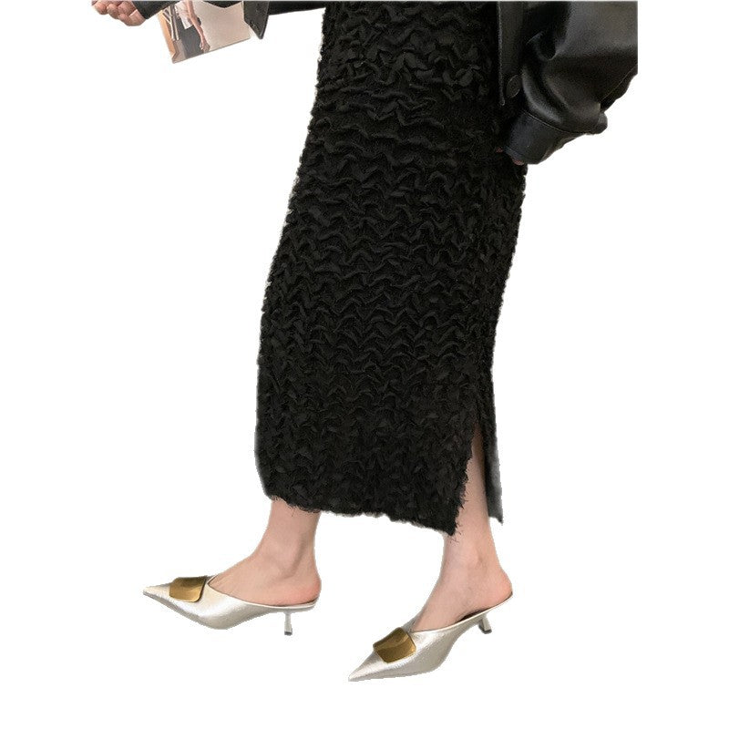Damen Slingback Pumps mit elegantem Metallic-Design R&B