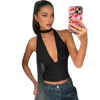 Damen Top mit raffiniertem Schlaufen-Design R&B
