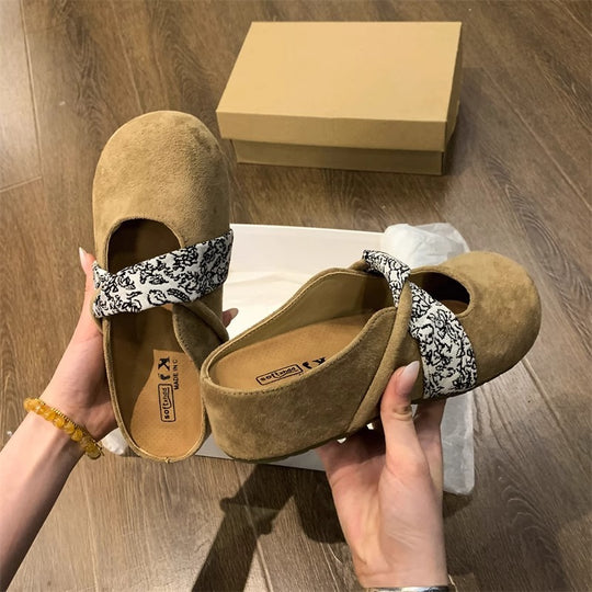 Damen Komfortable Clogs mit modischem Riemendesign R&B