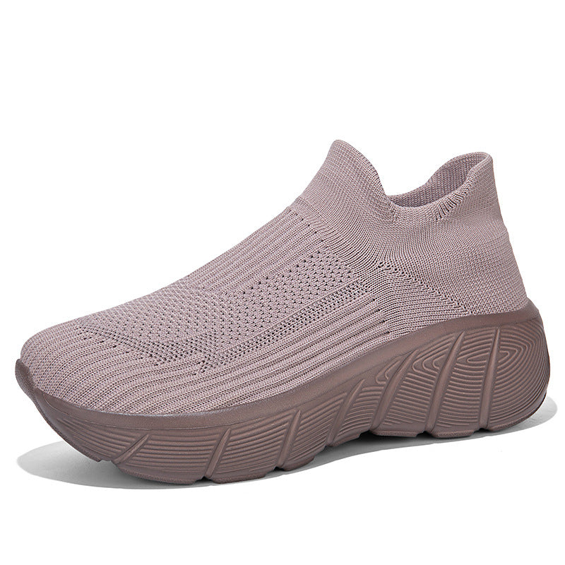 Damen Bequeme Sneaker mit elastischem Strickoberteil R&B