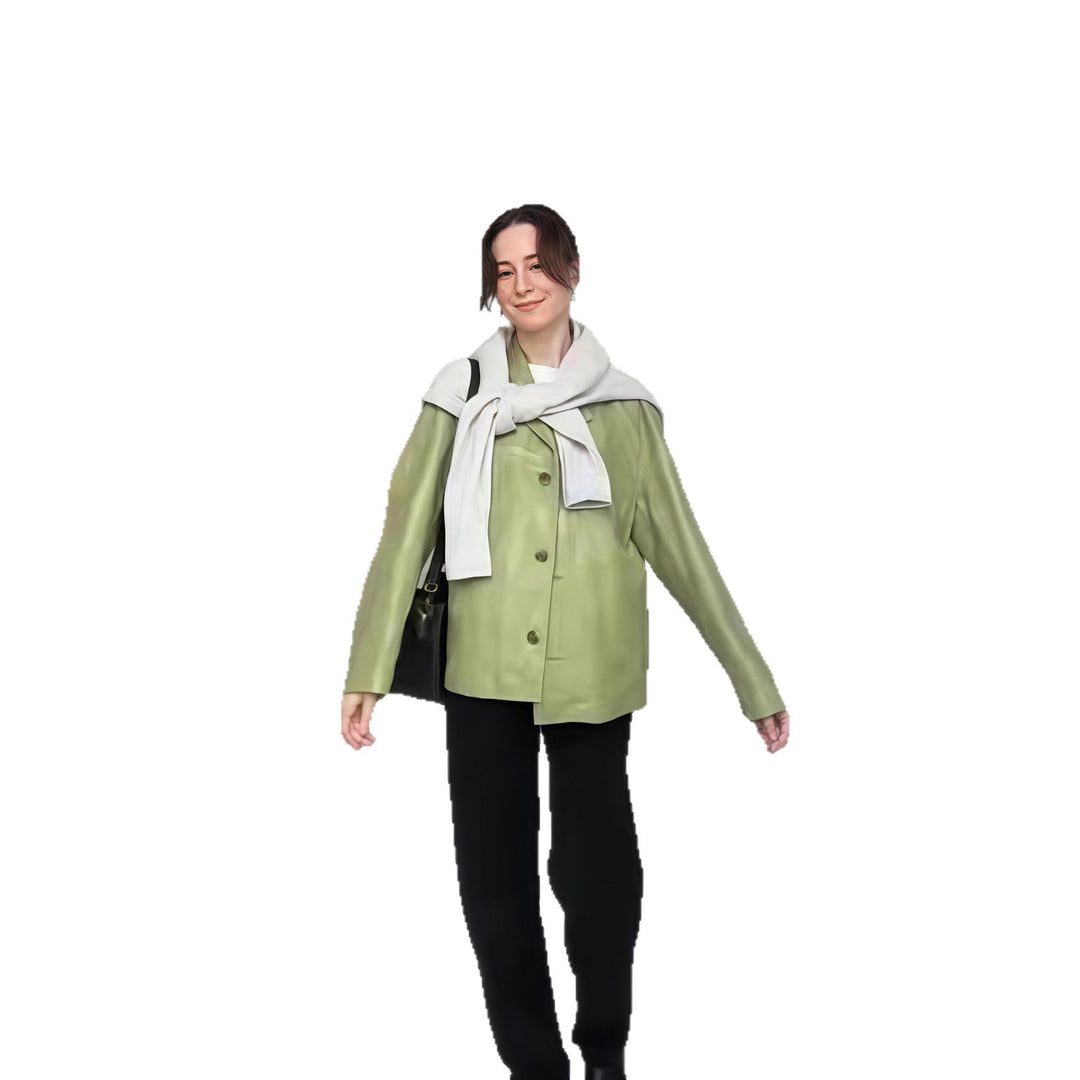 Damen lässige, elegante Blazerjacke mit besonderen Details R&B