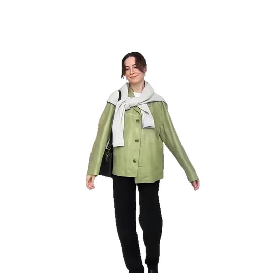 Damen lässige, elegante Blazerjacke mit besonderen Details R&B