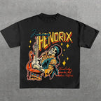 Damen Grafik T-Shirt mit einzigartigem Skelettdesign und kreativem Schriftzug R&B