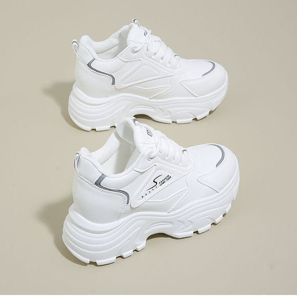 Damen Sportliche Chunky Sneakers mit robuster Profilsohle