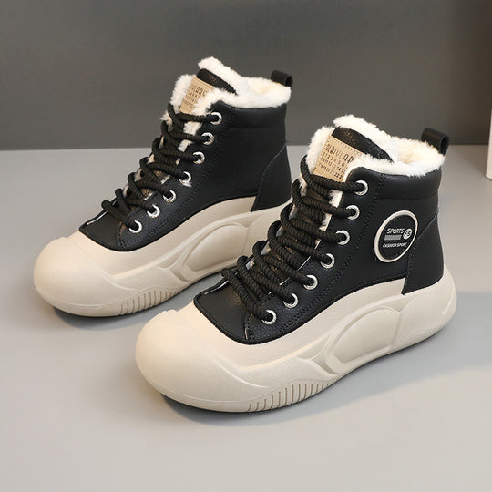 Damen Hochkomfortable Winter Sneakers mit isolierendem Fleece-Futter R&B
