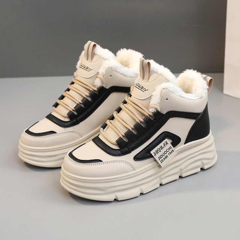 Damen hochmodische Sneaker mit kuscheligem Innenfutter und rutschfester Sohle R&B