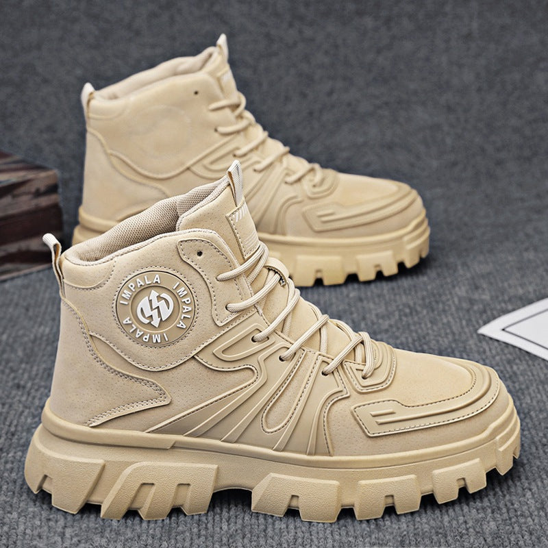 Damen Robust und stilvoller High-Top Stiefel mit rutschfester Sohle und stoßdämpfendem Innenfutter R&B
