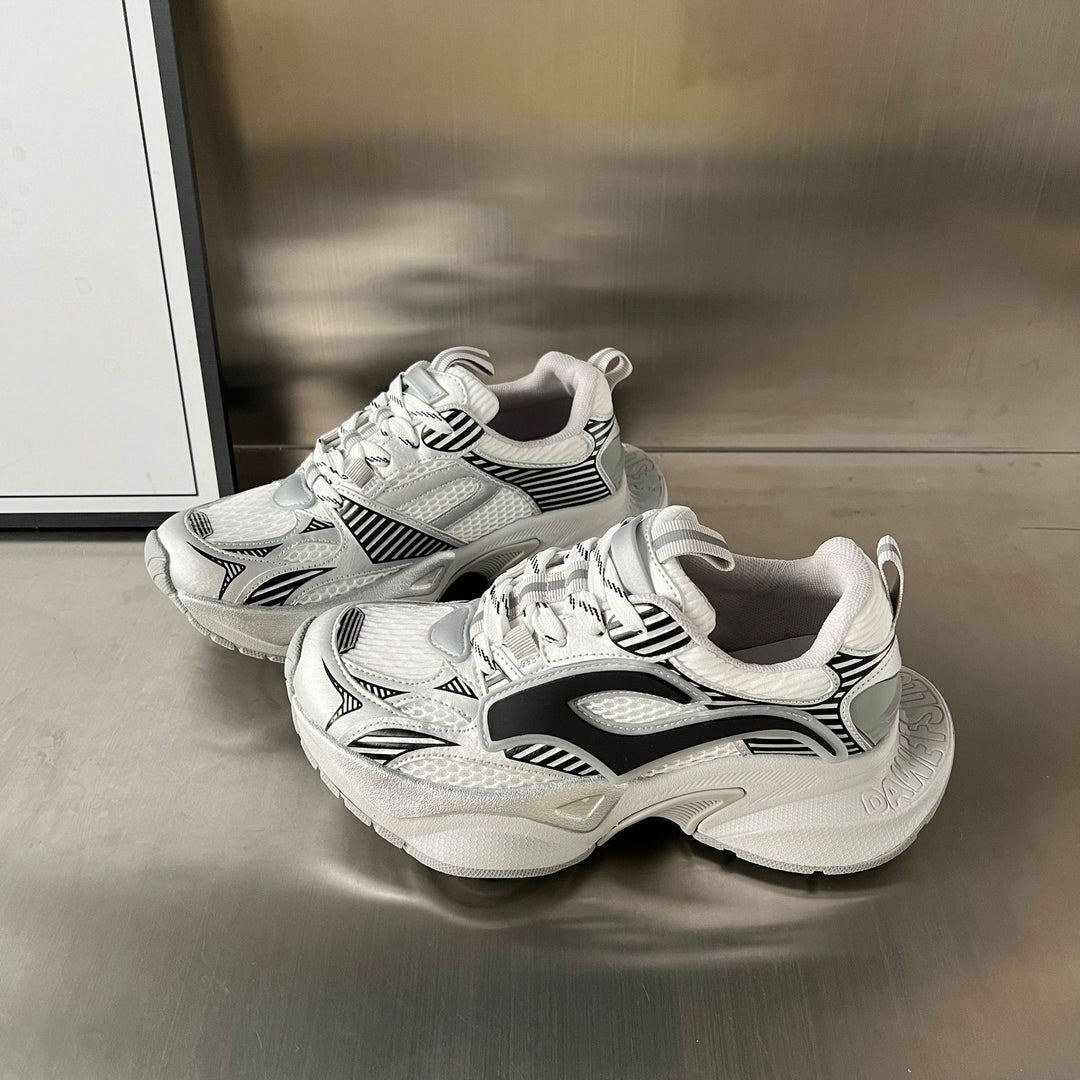 Damen Sportliche Chunky Sneakers mit atmungsaktivem Mesh-Obermaterial und stabiler Sohle R&B