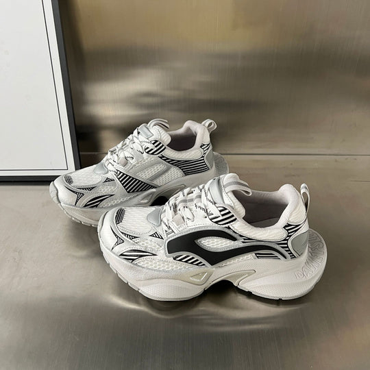 Damen Sportliche Chunky Sneakers mit atmungsaktivem Mesh-Obermaterial und stabiler Sohle R&B