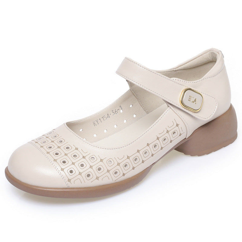 Damen Mary Jane Schuhe mit verstellbarem Riemen und atmungsaktivem Innenfutter R&B