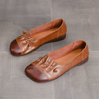 Damen Ballerinas mit modischem Leder-Design und Komfortsohle R&B