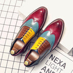 Damen Elegante Brogue-Schuhe aus hochwertigem Leder mit einzigartigen Farbdetails R&B