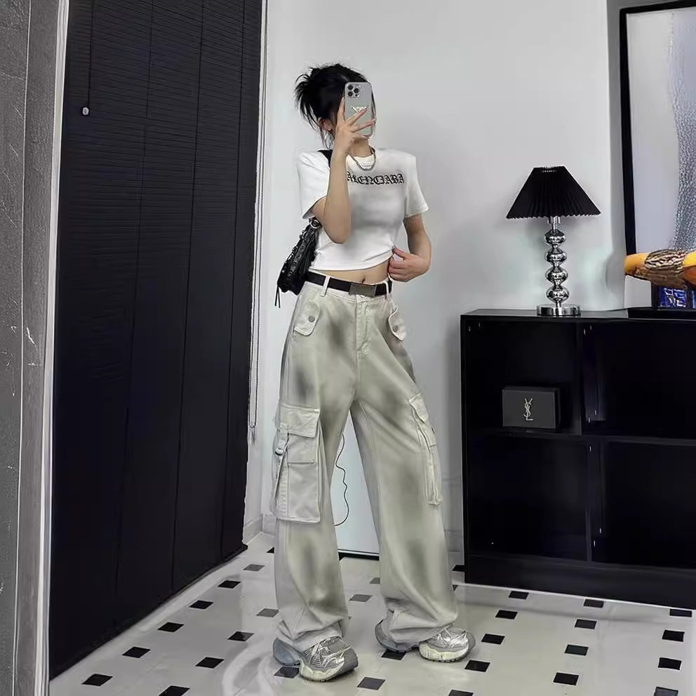 Damen Cargo-Hose mit modischen Taschen und lässigem Schnitt R&B
