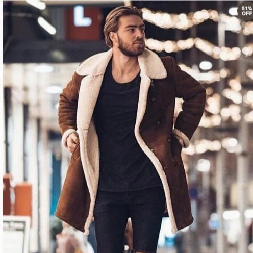 Herren gefütterter Wintermantel R&B