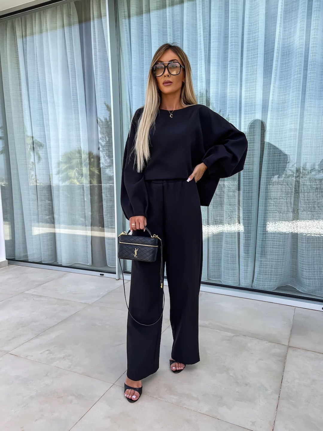 Damen Elegantes und lässiges Lounge-Set mit weitem Schnitt R&B