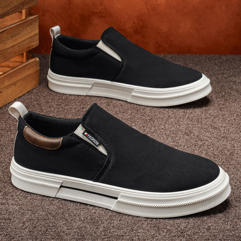 Damen Slip-On Sneakers mit elastischen Einsätzen und rutschfester Gummisohle