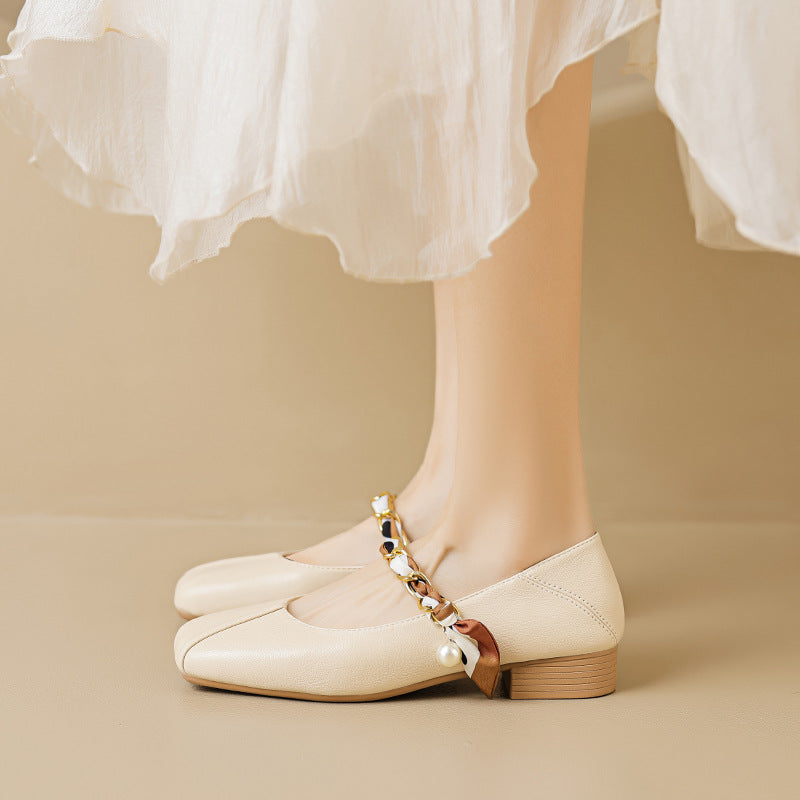 Damen Ballerinas mit eleganter Schnallenakzent und klassischem Design