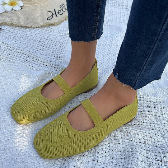 Damen Atmungsaktive und bequeme Mesh-Ballerinas R&B