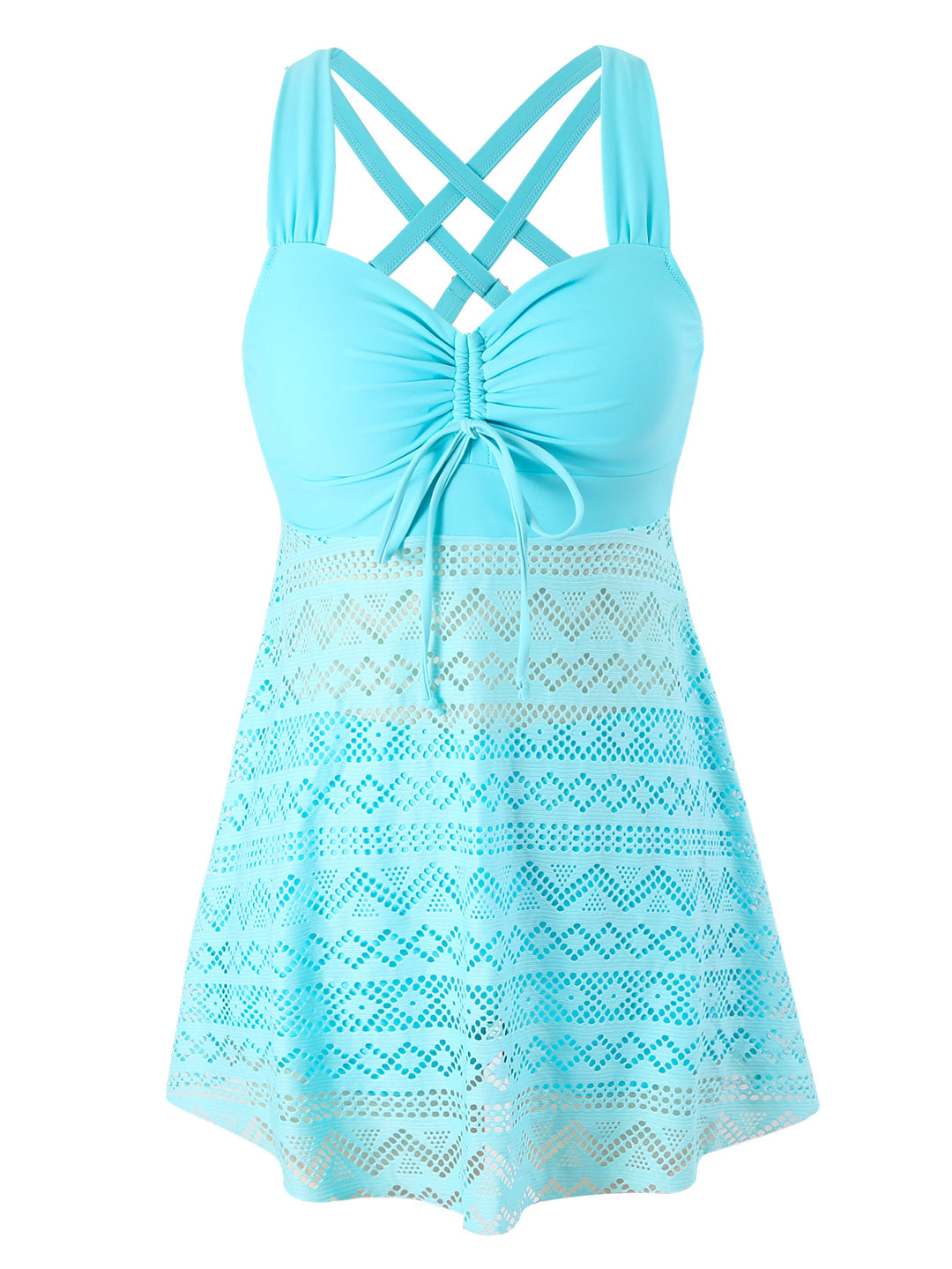 Damen Schwimmkleid mit raffinierter Rückenpartie und sehr elastischer Stoffqualität R&B
