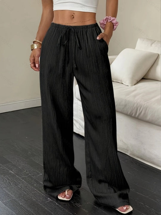 Damen weite Sommerhose mit Gummizug R&B