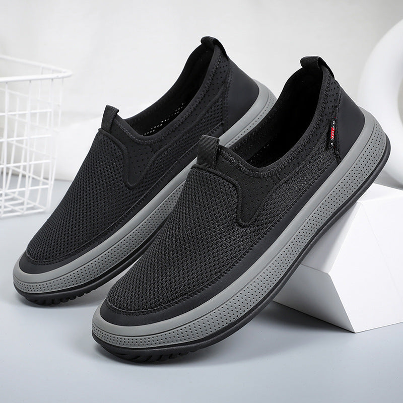 Damen Komfortable und atmungsaktive Slip-On Sneakers mit rutschfester Sohle