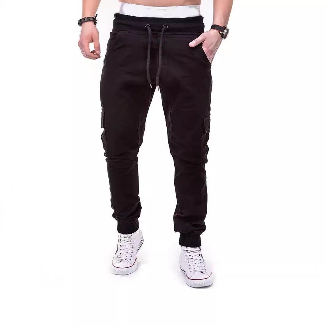 Herren Cargo-Hose mit elastischem Bund und praktischen Multifunktions-Pockets