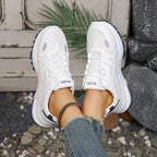 Damen Sportliche Sneakers mit atmungsaktiver Mesh-Oberfläche und dämpfender Sohle R&B