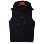 Herren ärmelloses Hoodie-Shirt mit strukturierter Oberfläche