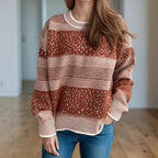 Damen modischer Pullover mit funkelnden Applikationen R&B