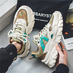 Damen Sportliche Chunky Sneakers mit atmungsaktiver Obermaterialkombination