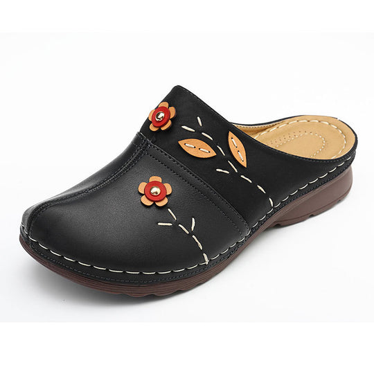 Damen Bequeme Clogs mit floralem Design und ergonomischem Fußbett R&B