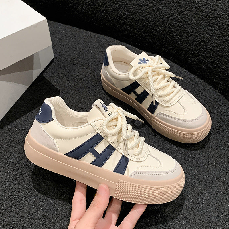 Damen sportliche Sneakers mit hochwertiger Leder- und Wildlederkombination R&B