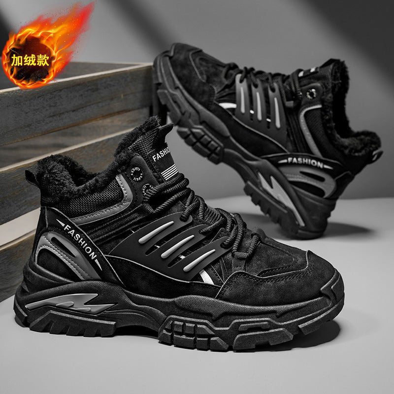 Damen warme Mid-Cut Winterschuhe mit kuscheligem Innenfutter