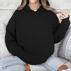 Damen Oversized Kapuzenpullover aus hochwertiger Baumwolle R&B