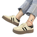 Damen Sportliche Plateausneaker mit trendigem Design