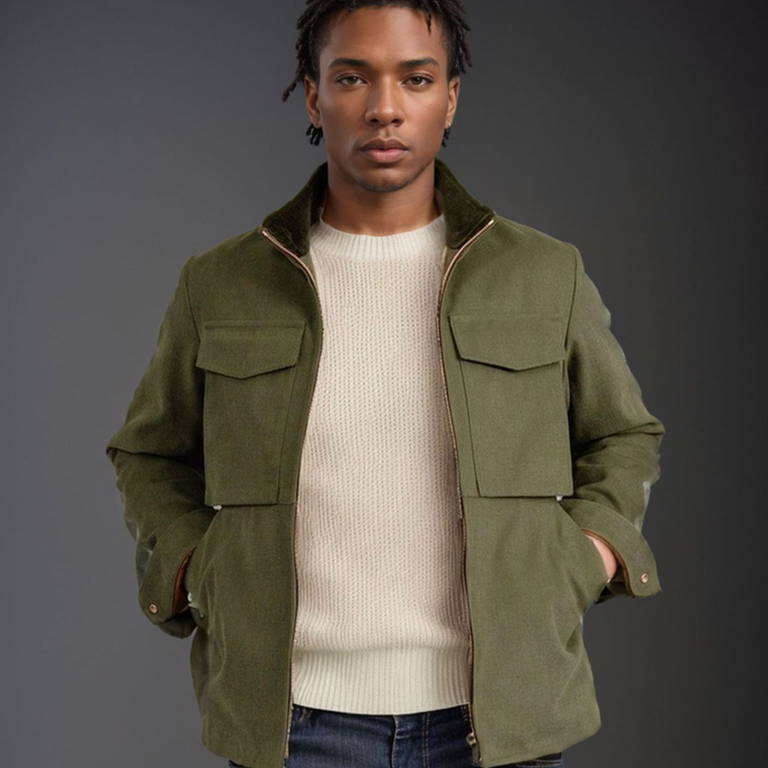 Herren stylische Funktionsjacke im modernen Design mit großzügigen Taschen R&B