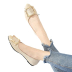 Damen Elegante Ballerinas mit modischem Schmuckdetail R&B
