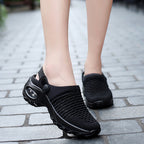 Damen Atmungsaktive Clogs mit elastischem Komfort und rutschfester Sohle R&B