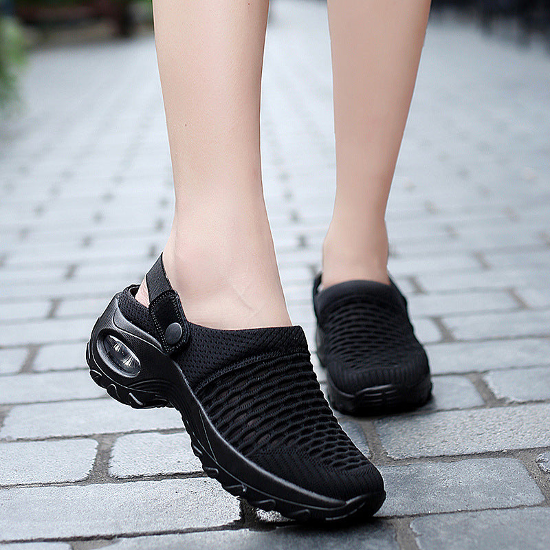 Damen Atmungsaktive Clogs mit elastischem Komfort und rutschfester Sohle R&B