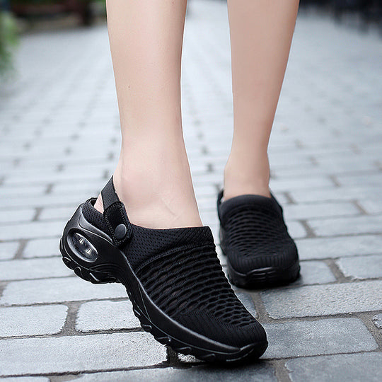 Damen Atmungsaktive Clogs mit elastischem Komfort und rutschfester Sohle R&B
