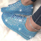 Damen Glitzernde Sneaker mit atmungsaktiver Sohle und zusätzlichem Komfort R&B